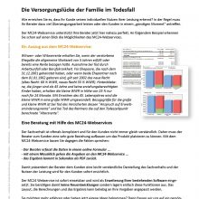 Die Versorgungslücke der Familie im Todesfall