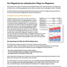 Die Pflegelücke bei häuslicher Pflege durch einen Pflegedienst