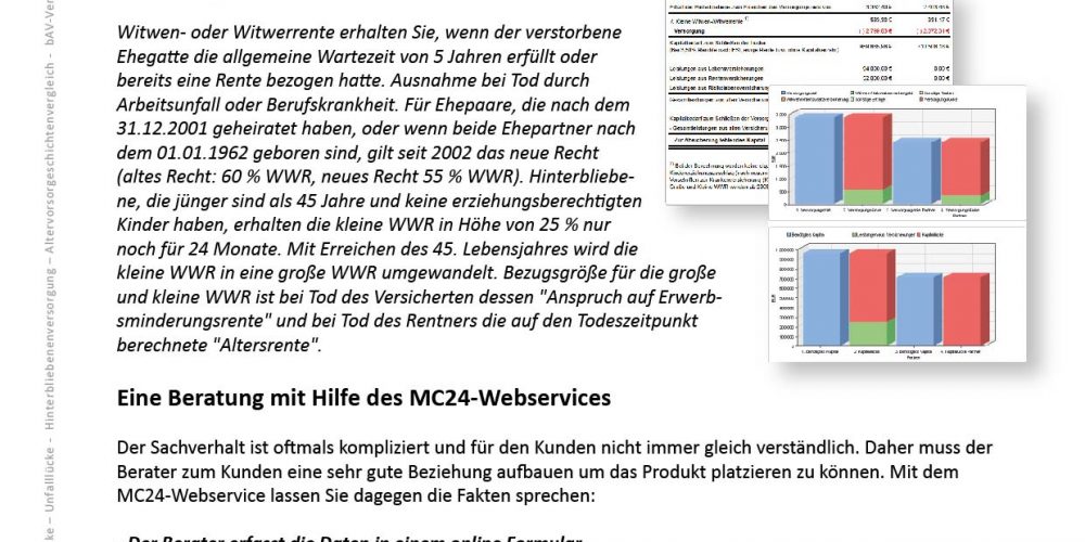 Die Versorgungslücke der Familie im Todesfall