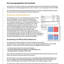 Die Versorgungslücke bei Krankheit
